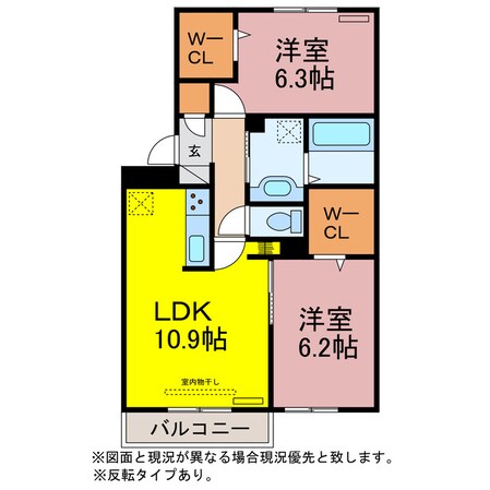 ソレーユ野路の物件間取画像